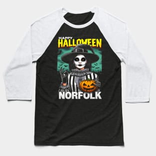 Norfolk Halloween Baseball T-Shirt